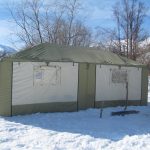 Winter tent camp